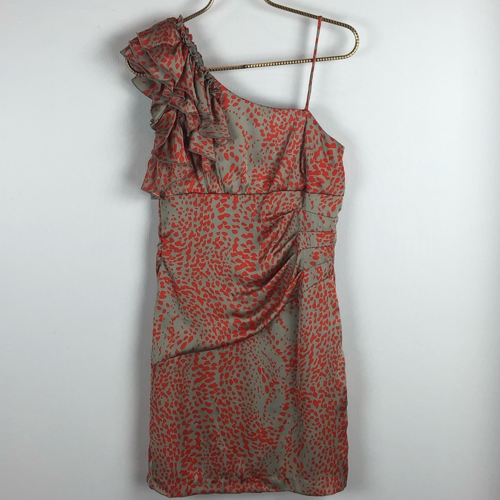 Teeze Me Mini Dress Silver Orange Sexy Juniors 5 M - Picture 3 of 11